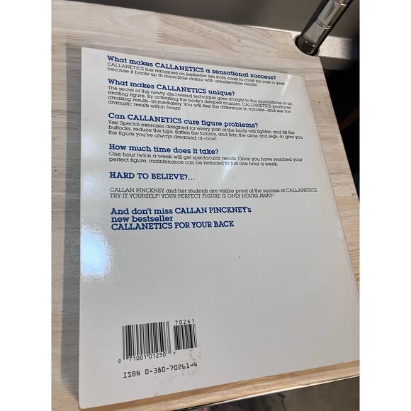 Callanetics COUNTDOWN Books Lot of (2) 1984 1990 Exercise Toning VINTAGE Guide - Picture 2 of 4